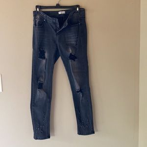 Salvage Denim Black Ripped Skinny Jeans